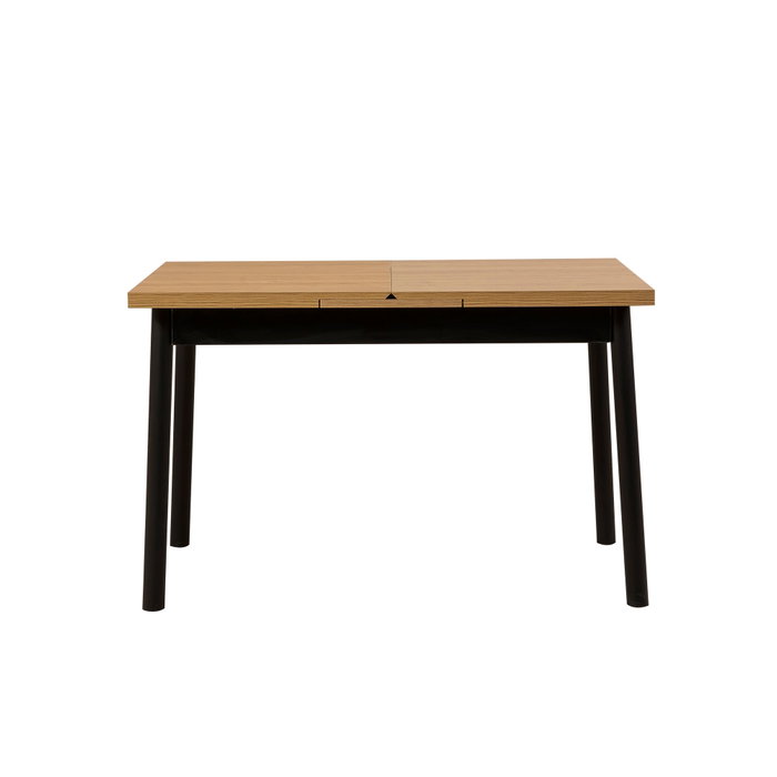 Hanah Home Oliver Open - Karina Black Mesa de Comedor Extensible